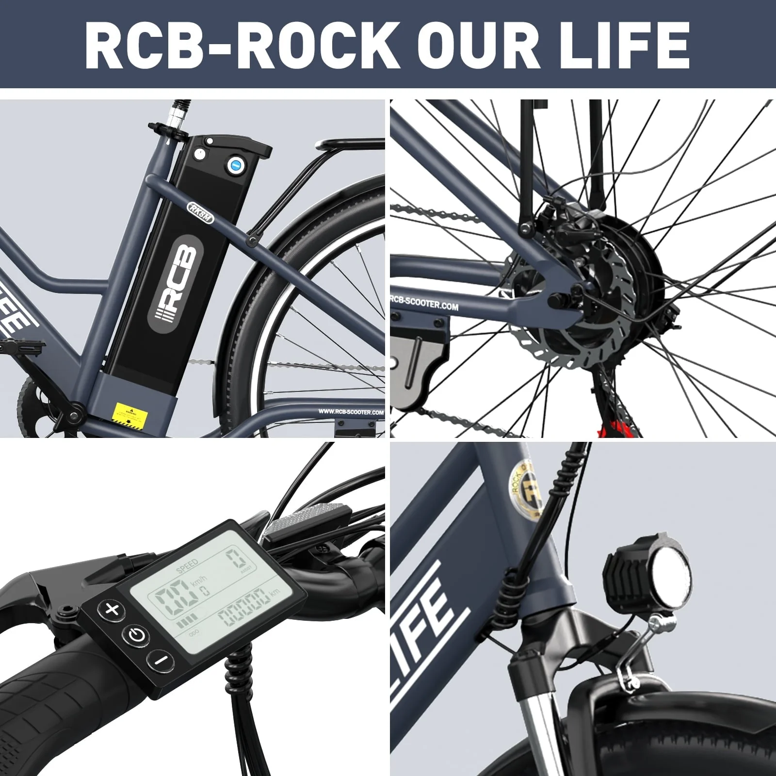 RCB 26in Electric Bike, 500W, 36V 12Ah