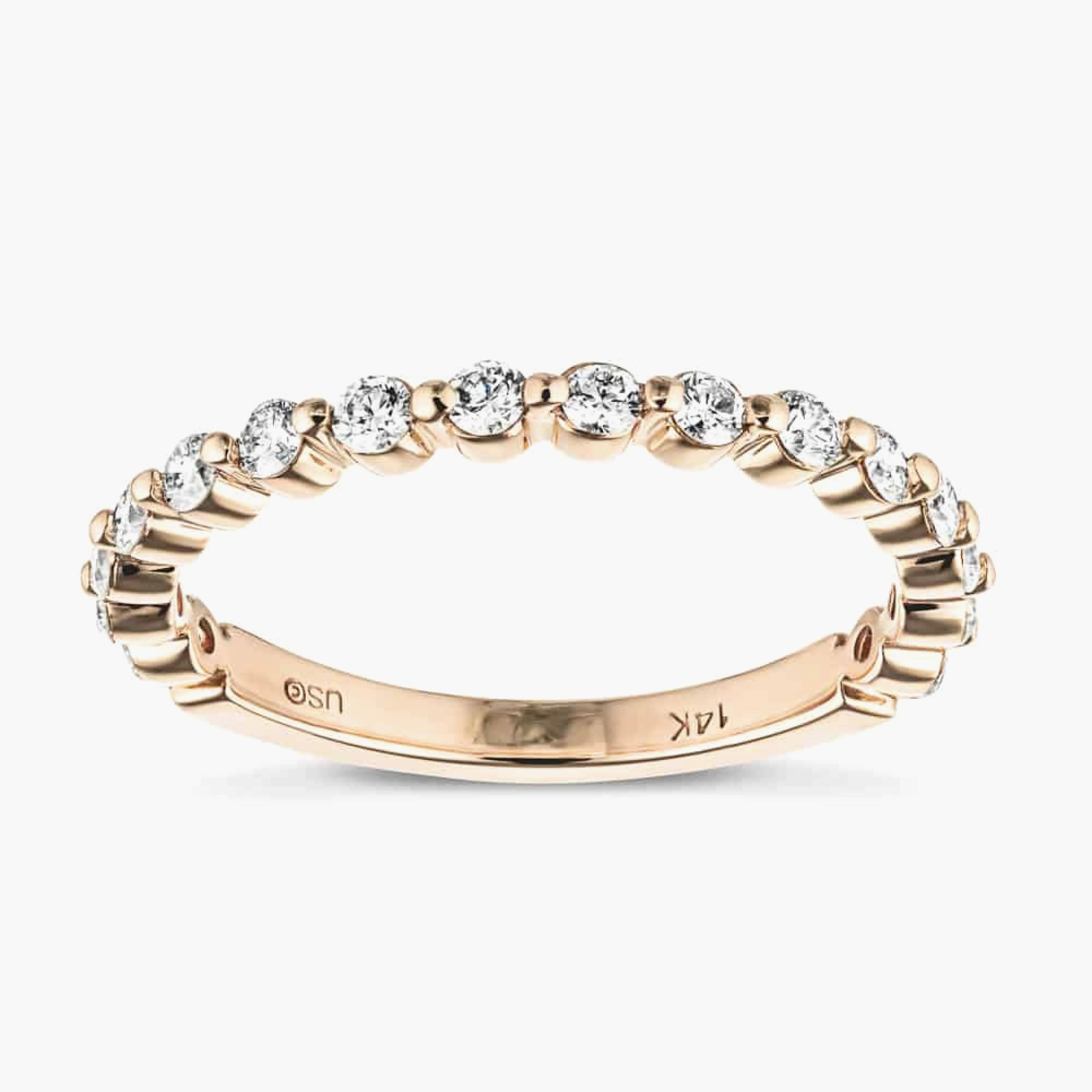 Willow Grand 1/2 ctw Round Lab Grown Diamond Shared Prong Wedding Band