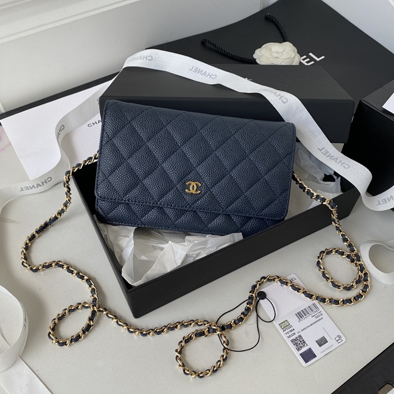 Chanel WOC Navy Caviar Bag