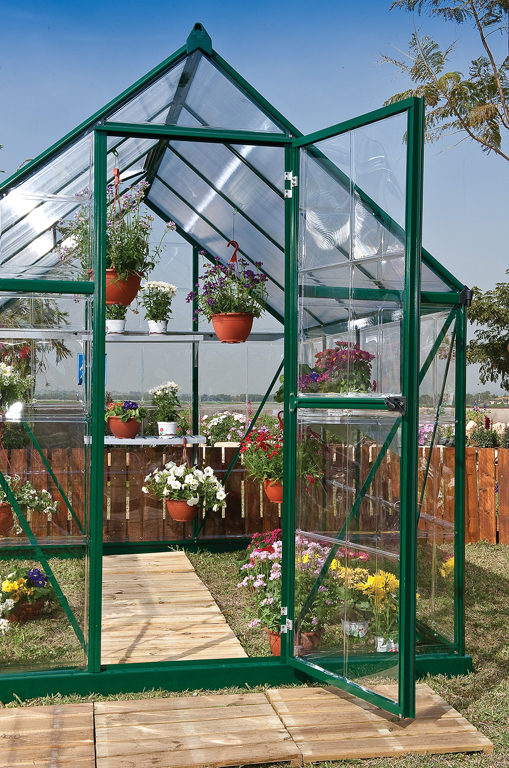 Canopia Hybrid 6' x 8' Greenhouse - Forest Green