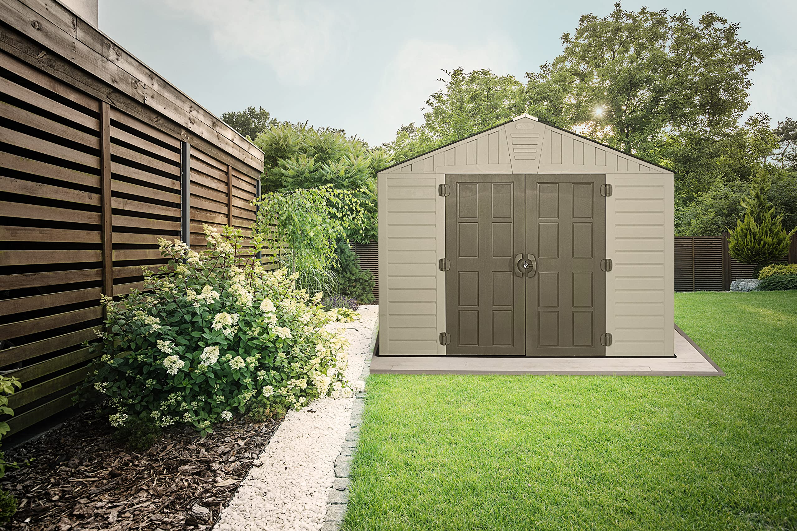 10x8 Large Resin Shed for Patio Furniture