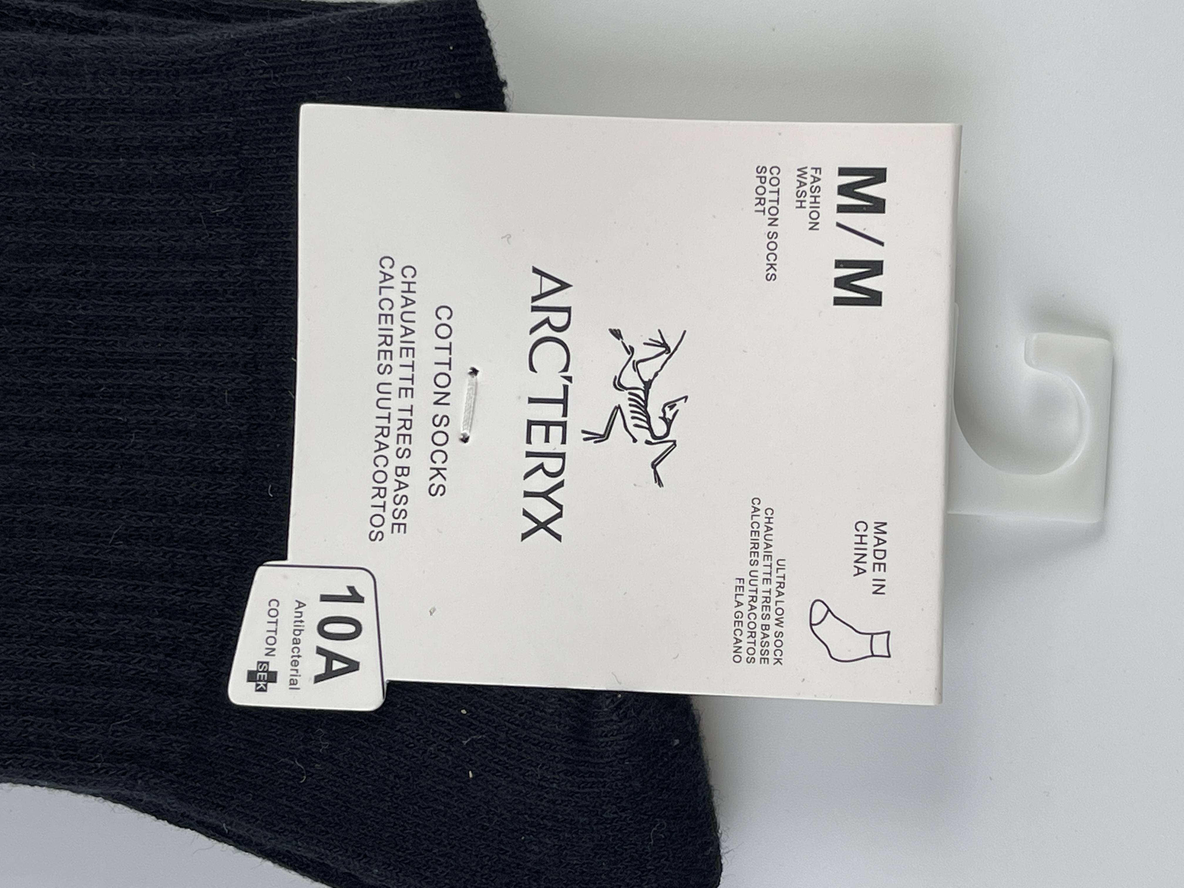 Arc'teryx Crew Socks White Black