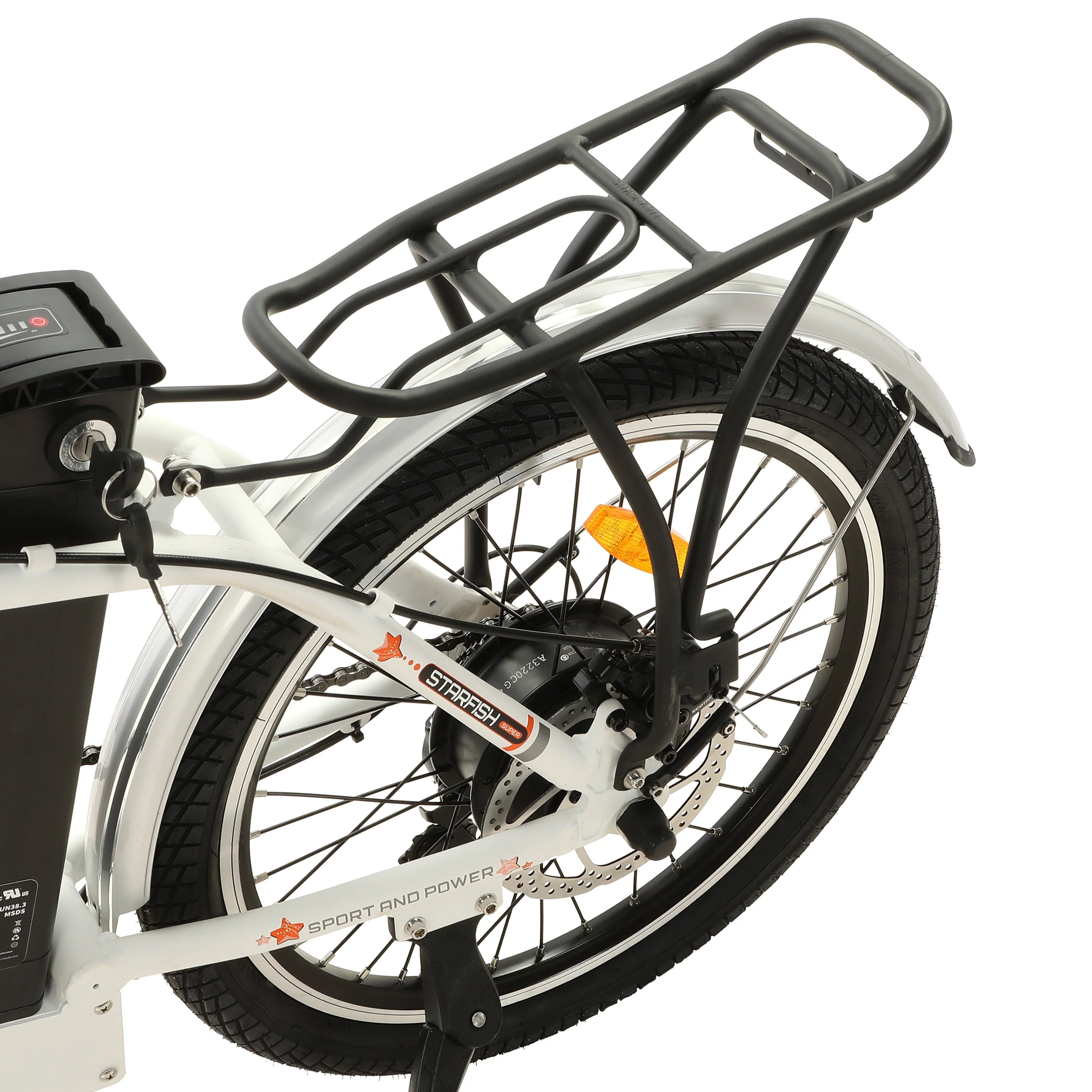 ECOTRIC E-Ride 20in Folding Electric Bike, 350W, 36V