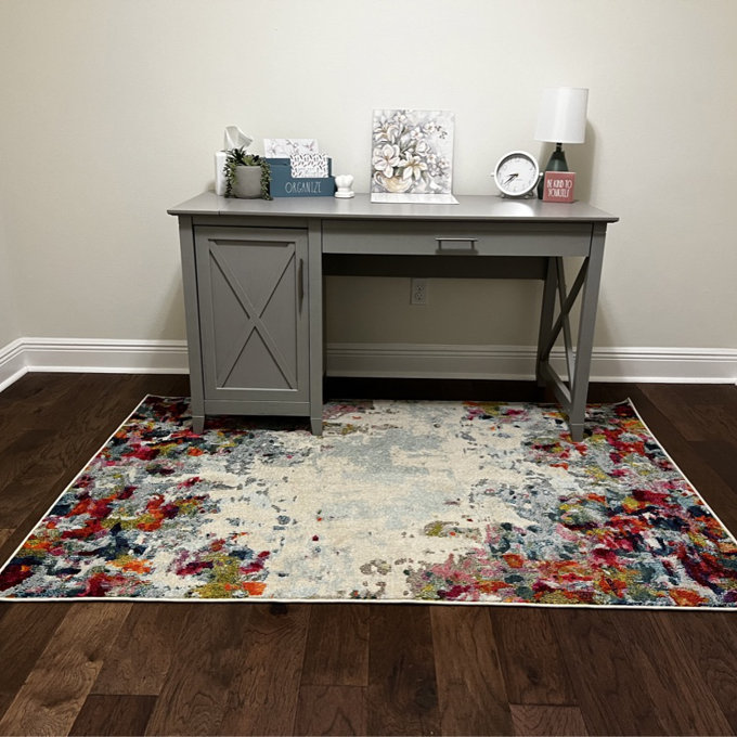 Veda 3 Piece Rectangular Computer Desk Office Set