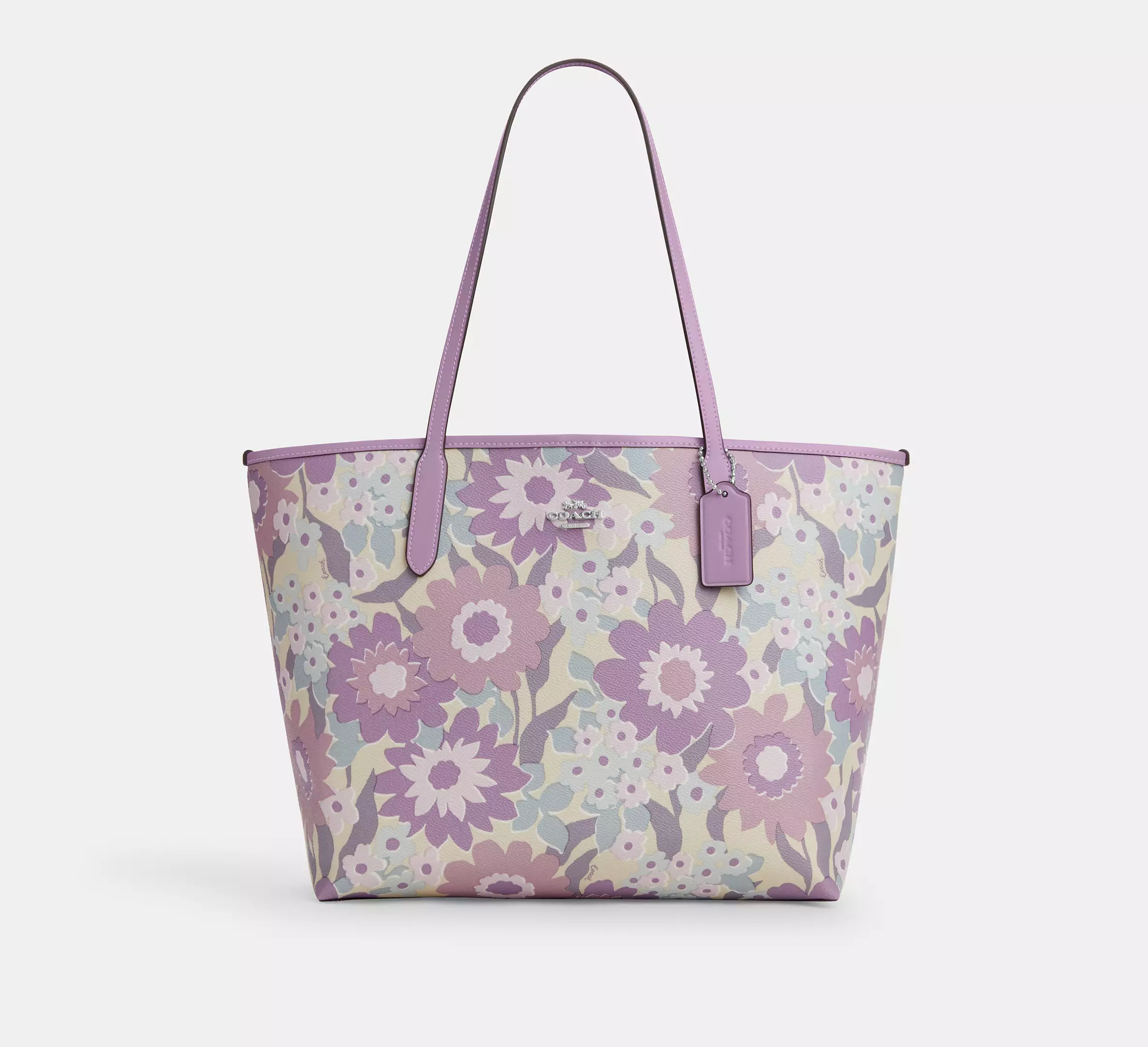City Tote Bag With Floral Print