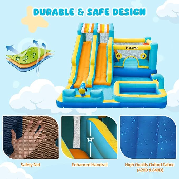 💧 The perfect backyard water park for exciting summer adventures.