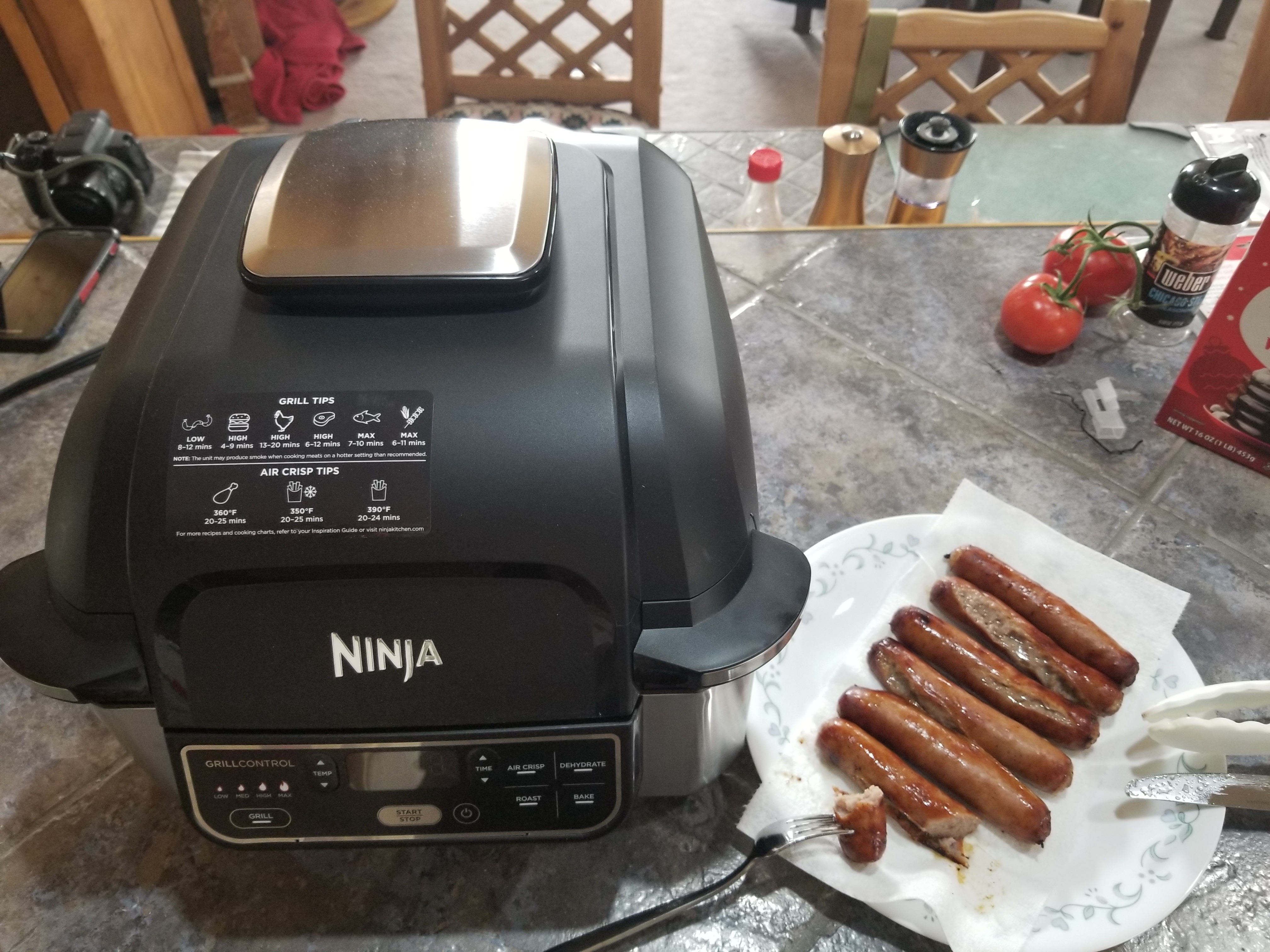 Ninja AG301 Foodi 5-in-1 Indoor Grill with Air Fry