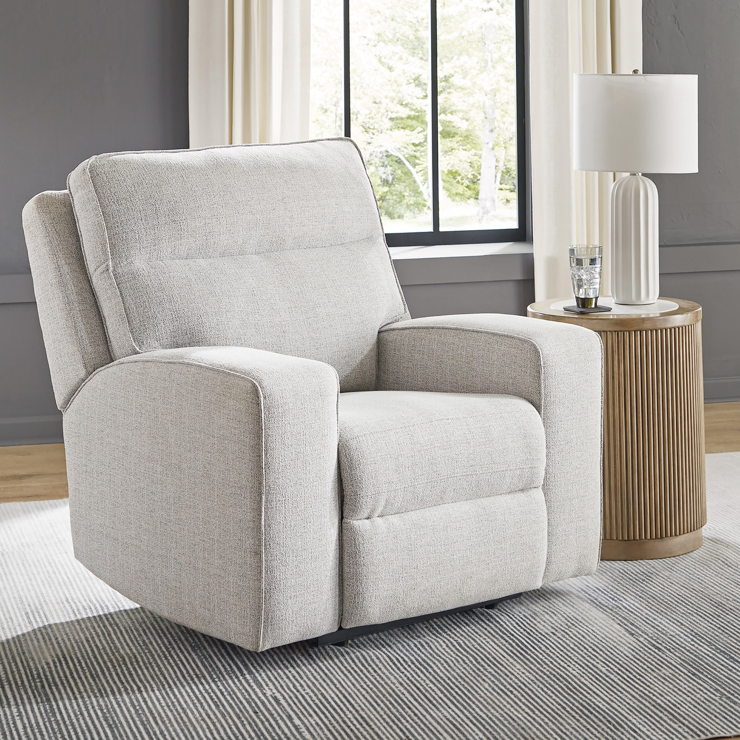Jasperson Next-Gen Nuvella™ Performance Fabric Dual Power Recliner