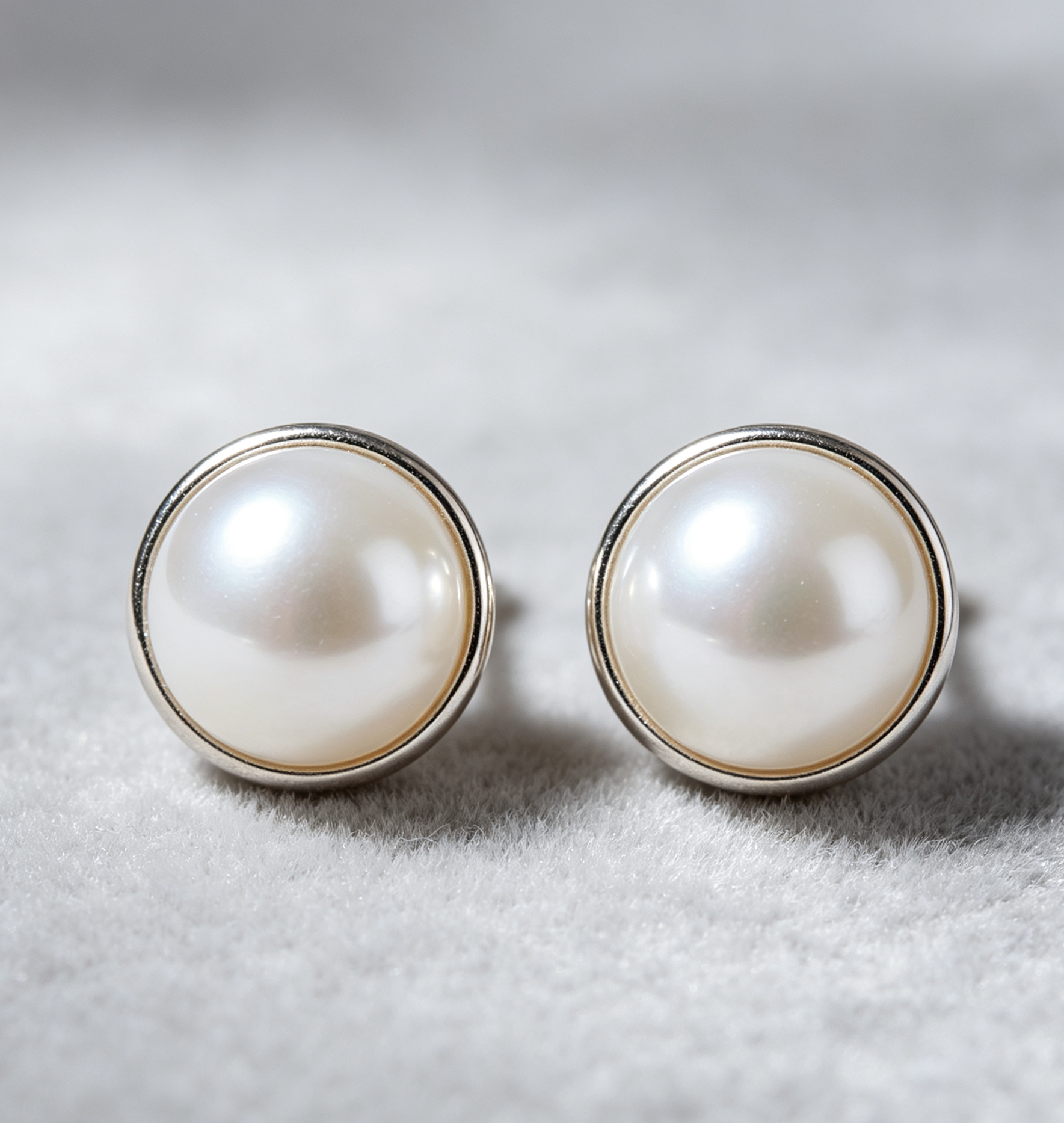 Classic Pearl Stud Earrings