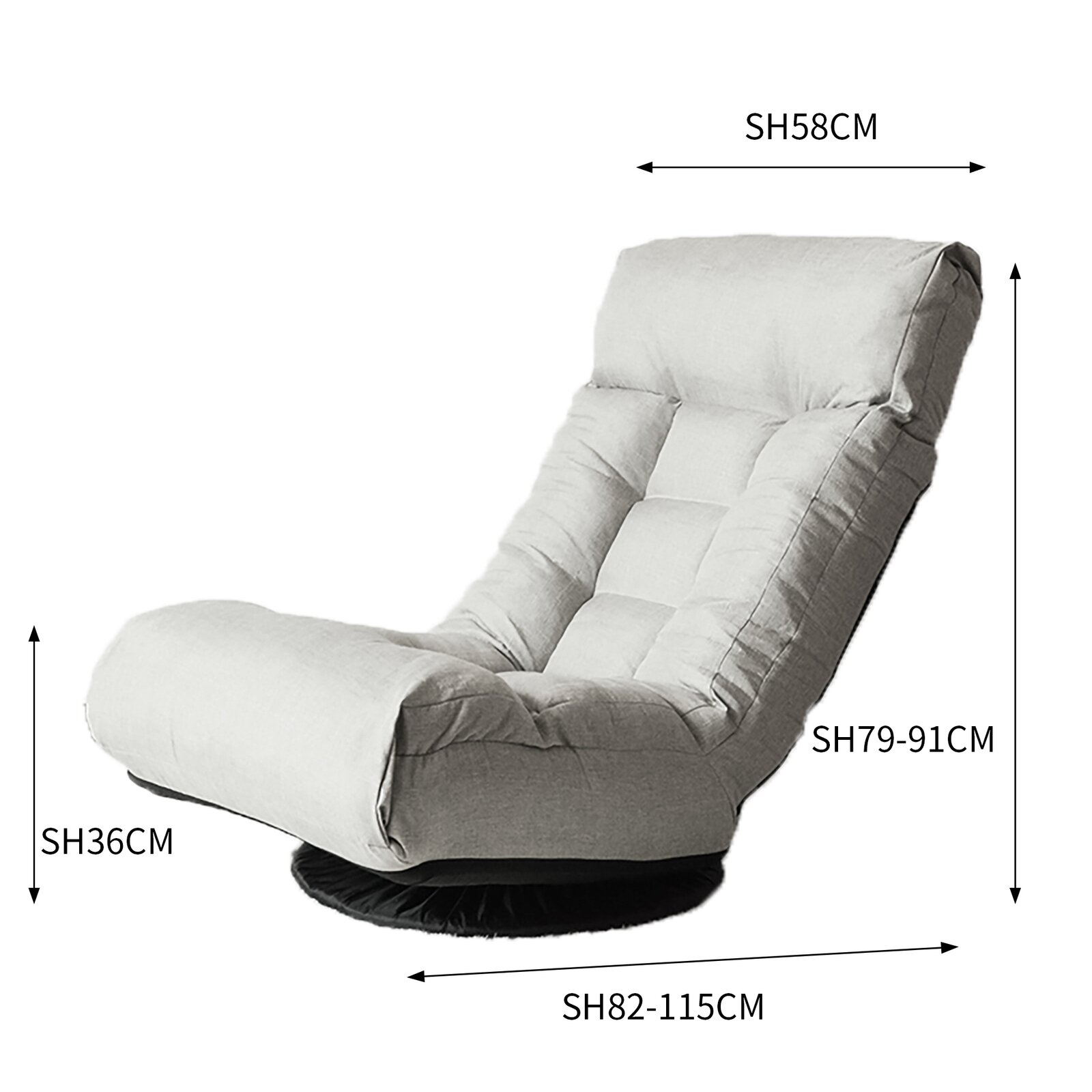 Adjustable Lounge Recliner Floor Game Chair
