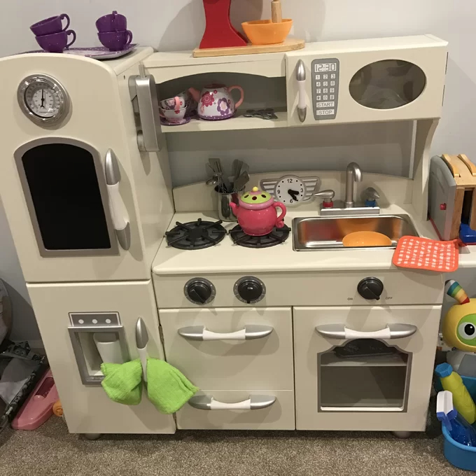 Wooden Play Kitchen Set