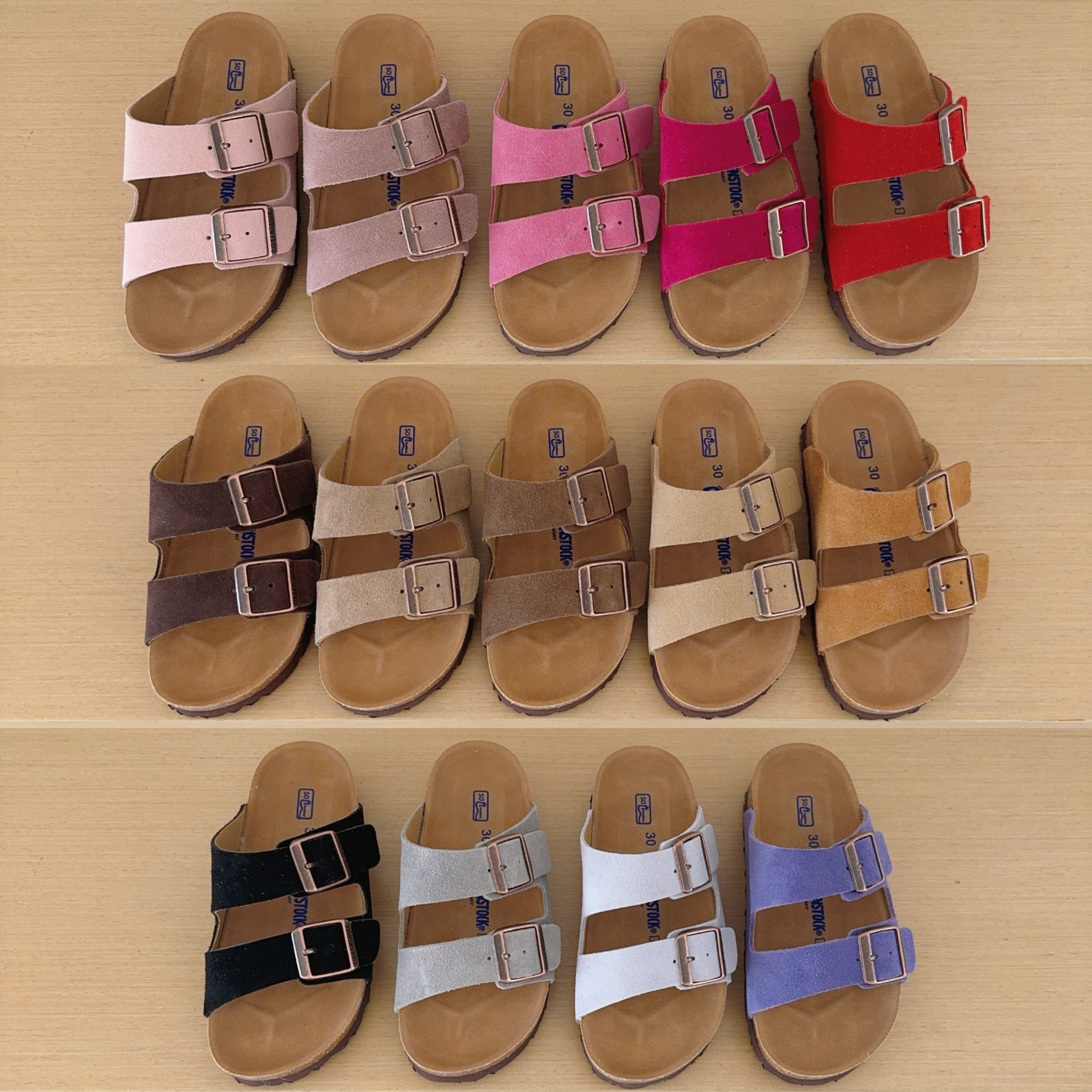 UGG Kids Birken-Style Two-Strap Sandals Suede Series
