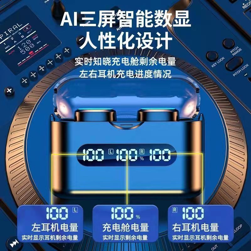 Wireless Earphones Bluetooth Earphone - back view