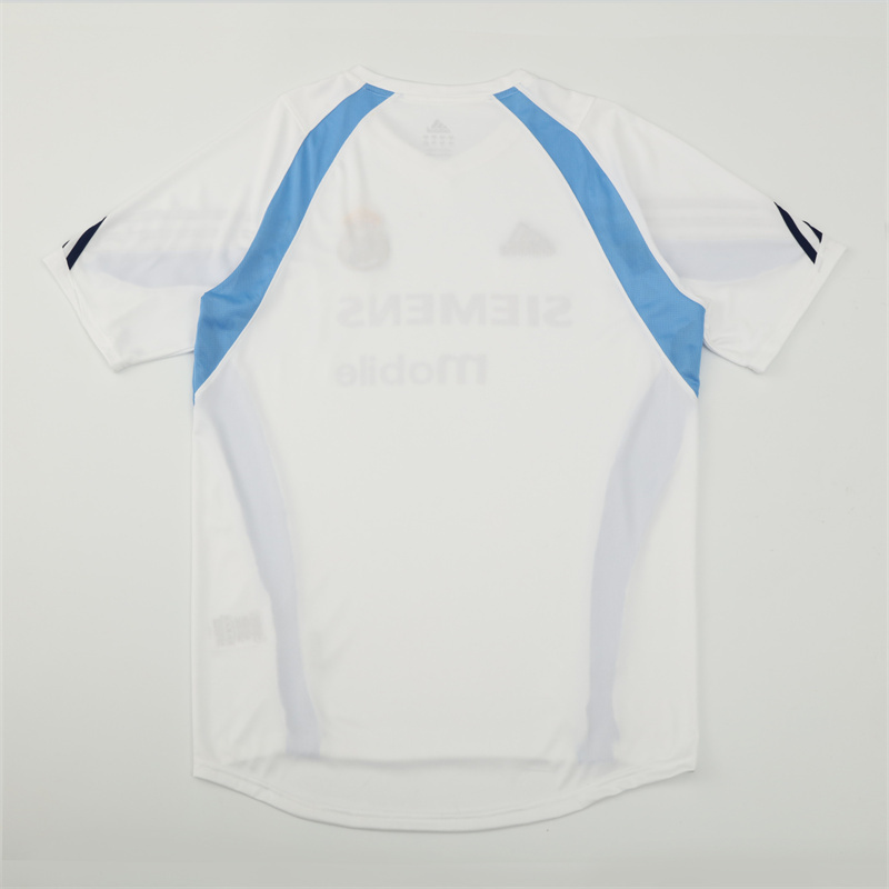 2003/04 Real Madrid Retro Short Sleeves Training Jersey - White
