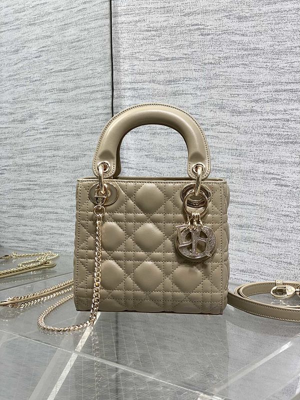Lady Dior Mini Bag Champagne