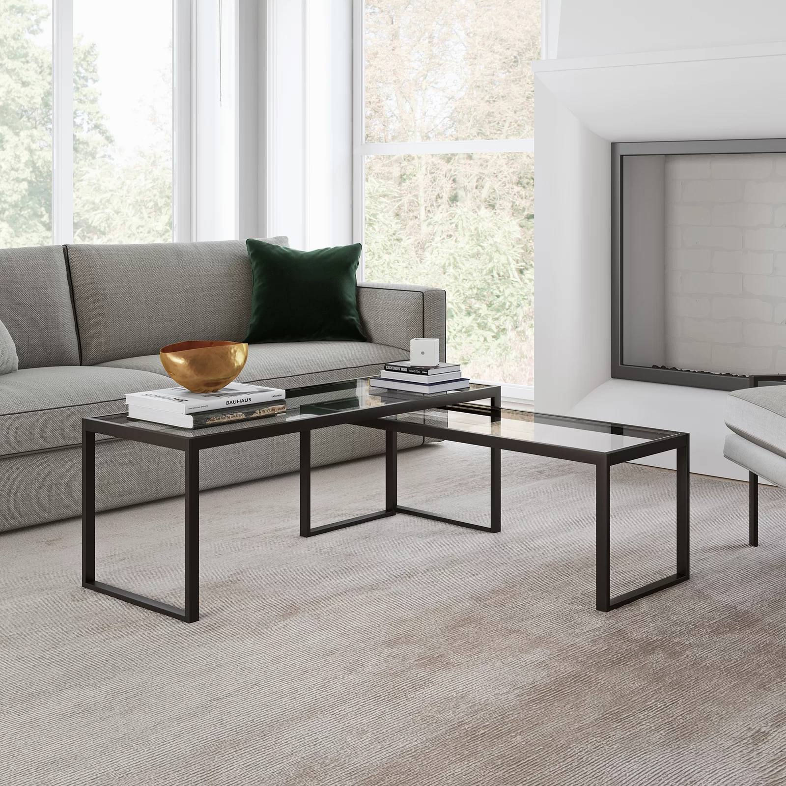 Ogrady Sled 2 Piece Nesting Tables