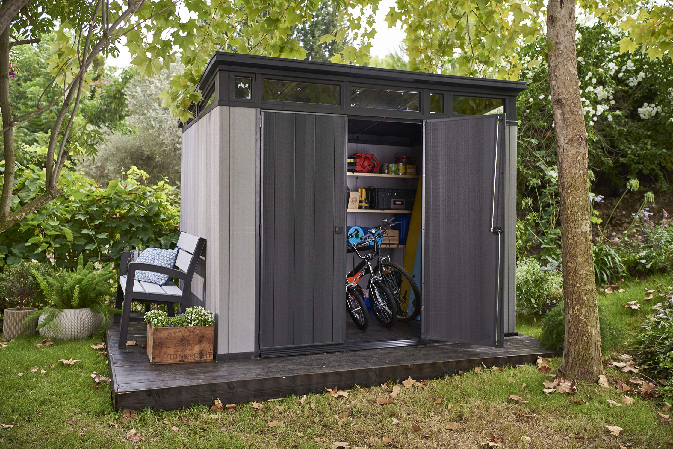 9x7 Foot Large Shed with Floor with Modern Design