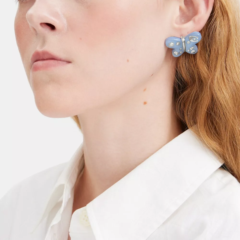 COAthtCH Butterfly Resin Stud Earrings
