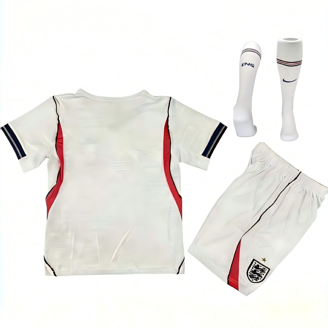 Kids England Home Jersey Full Kit World Cup 2026