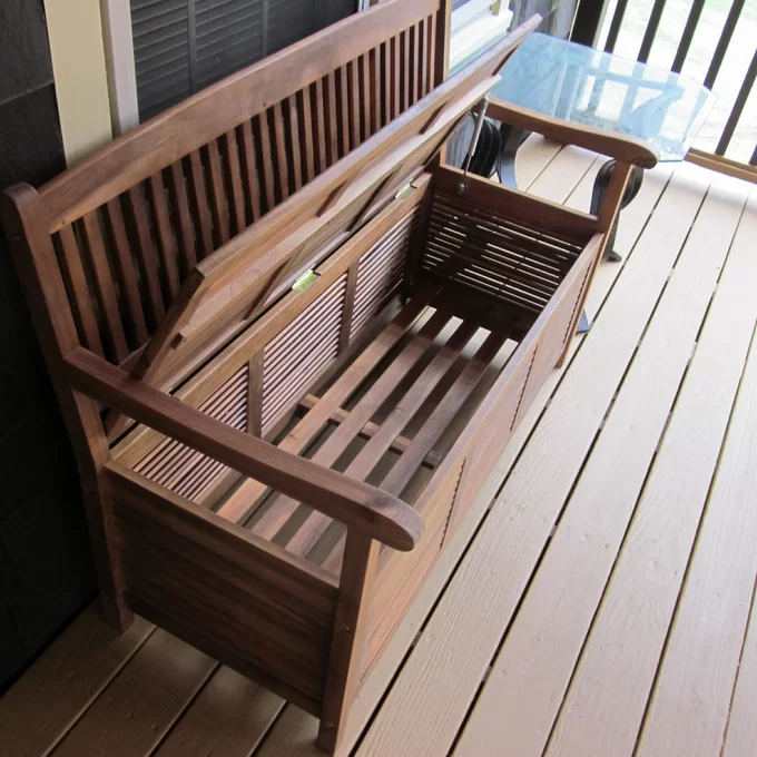 Wooden Storage Bench