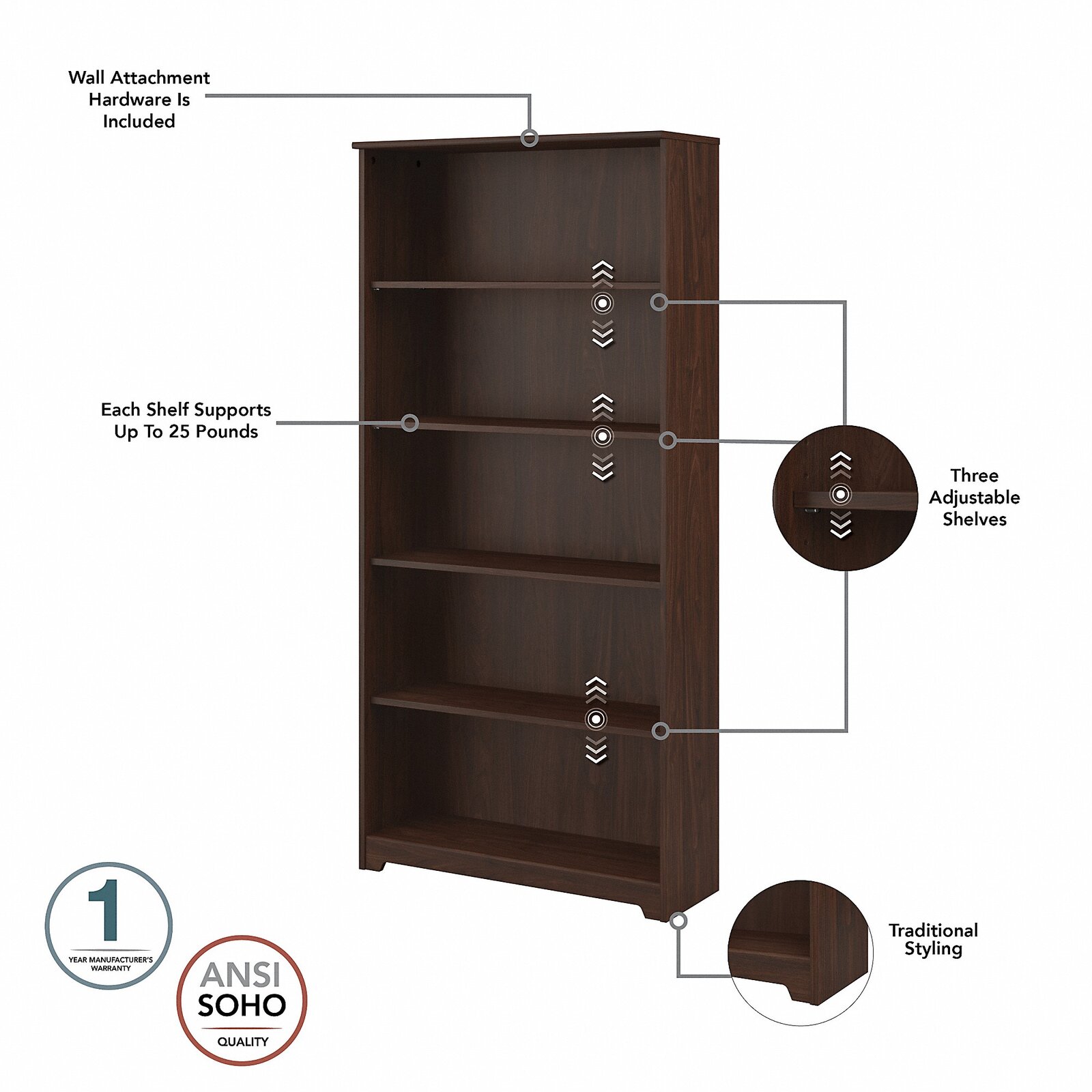 Alharby 4 Piece L-Shape Computer Desk Office Set with Hutch