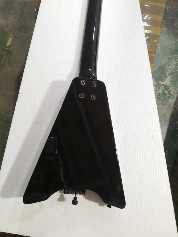 Headless 6 Strings Electric Guitar with Black Hardware, Rosewoodood Fretboard