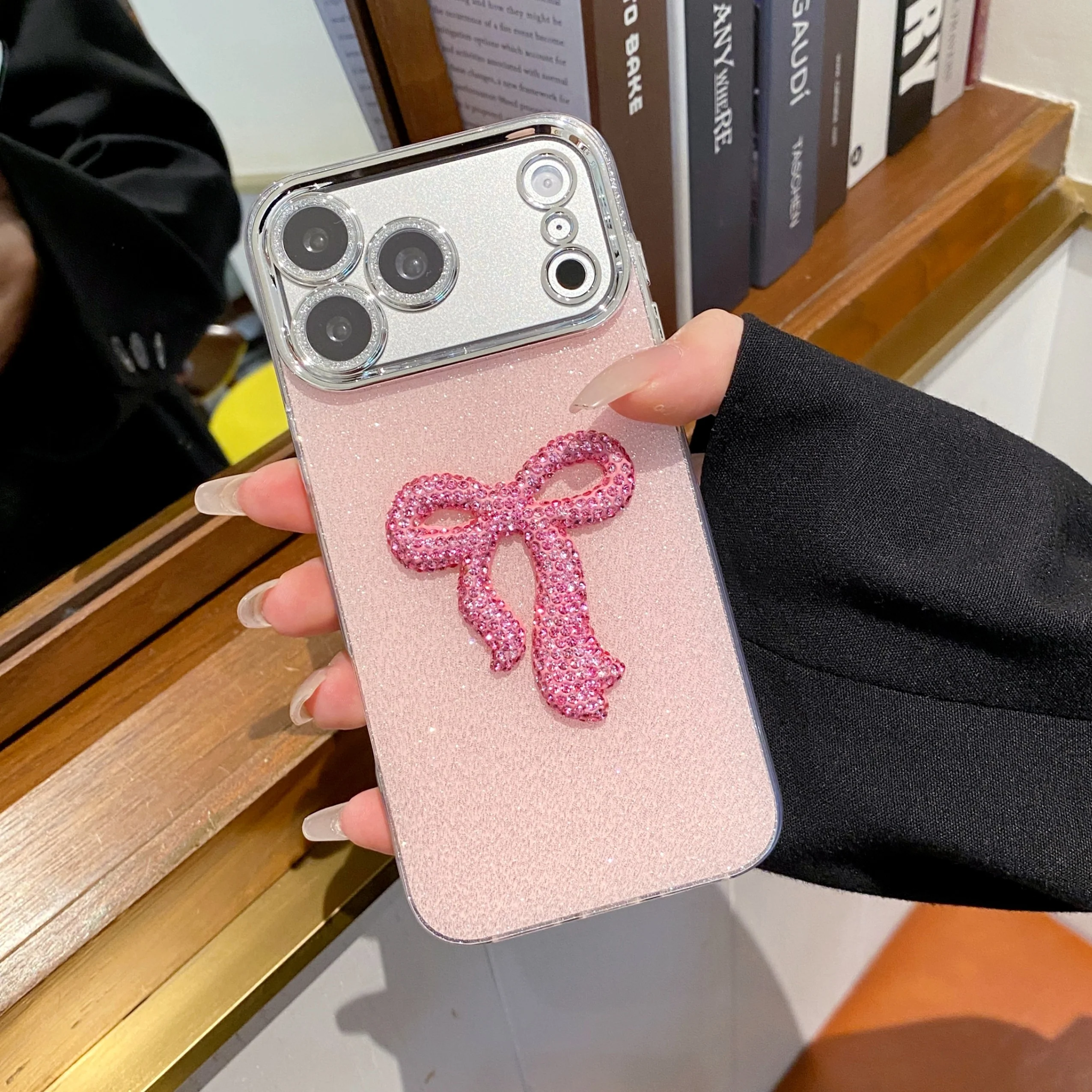 iPhone 17 Pro Max Protective Case Glitter - back view