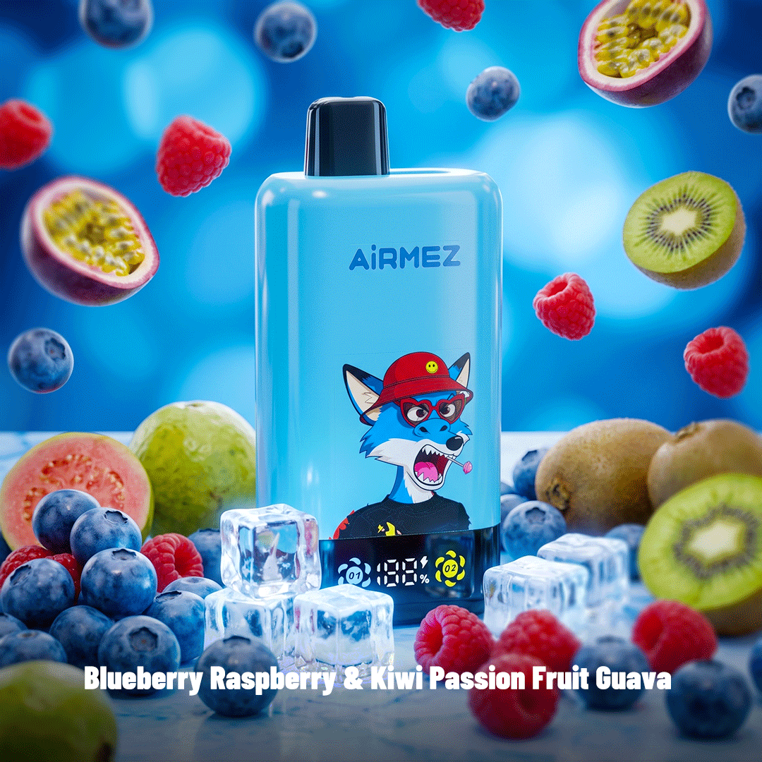 AiRMEZ Fox 2-in-1 Pro 80K Puffs Dual Flavor Rechargeable Vape