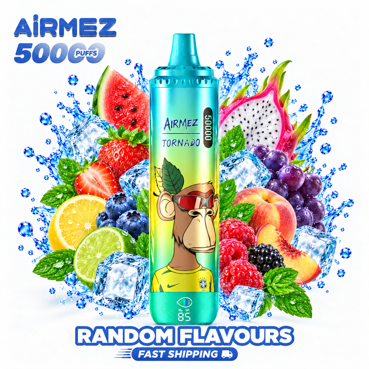 AiRMEZ Tornado 50K random flavour disposable vape 50000 puffs