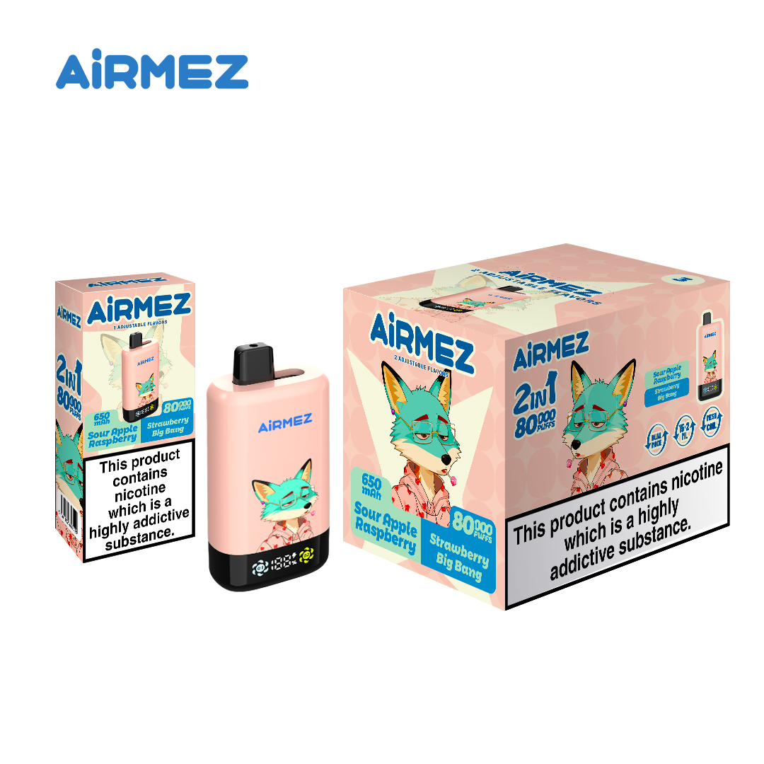 AiRMEZ Fox 2-in-1 Pro 80K Puffs Dual Flavor Rechargeable Vape