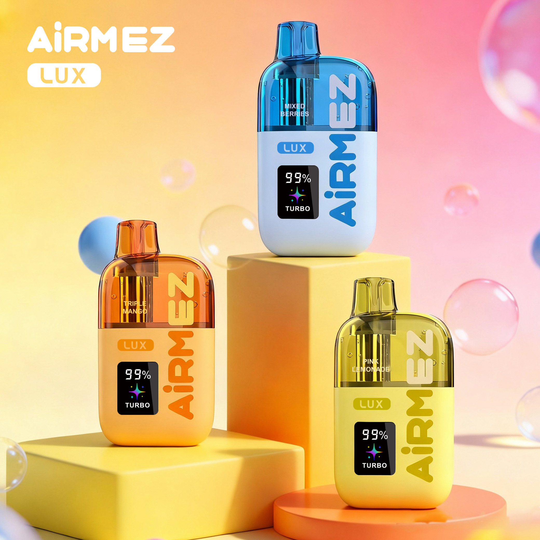 Airmez Lux 60K Puffs Disposable Vape - Visible Tank (30ml) | 10 Flavors