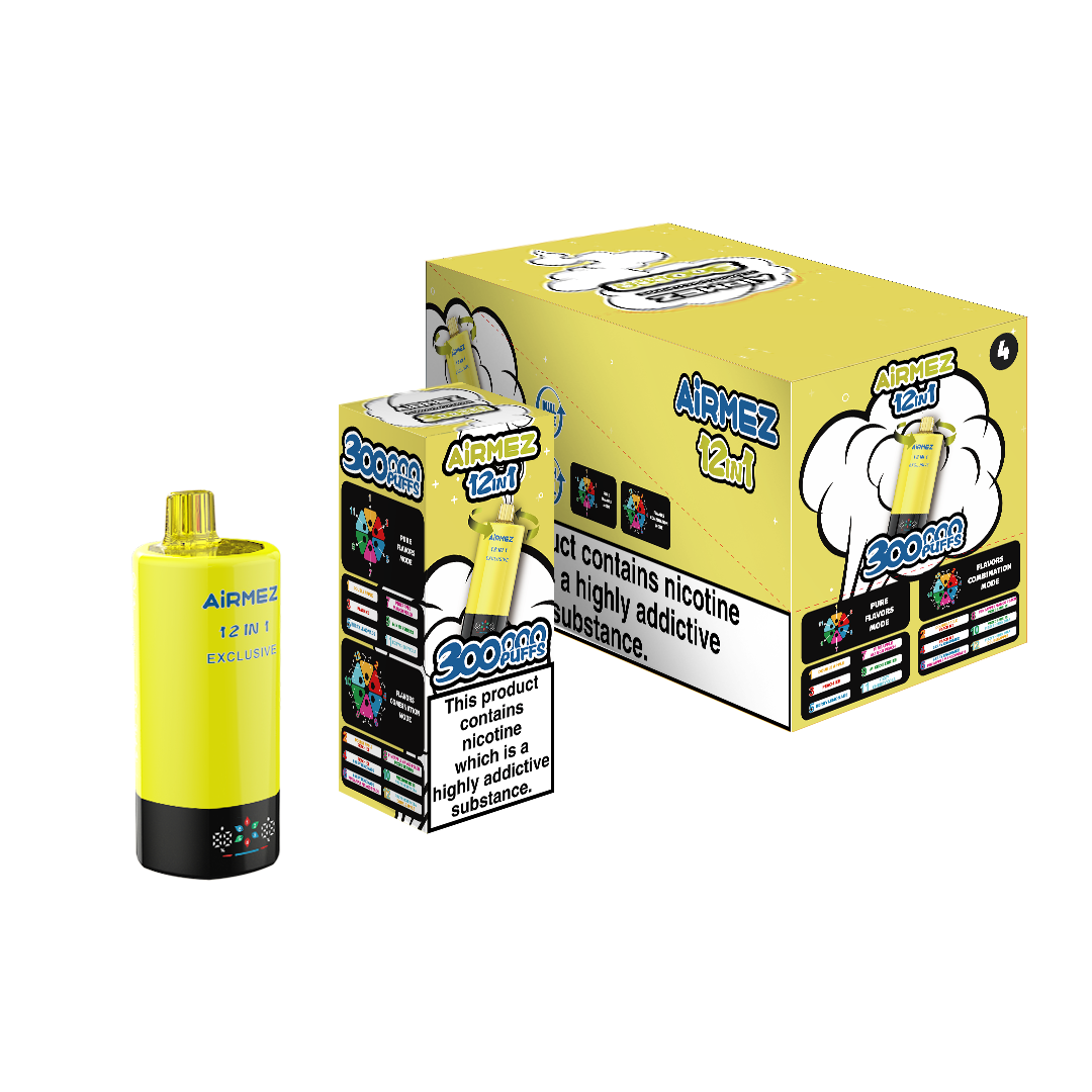 Premium retail box packaging design for AiRMEZ Exclusive 12-in-1 300K Edition 3.