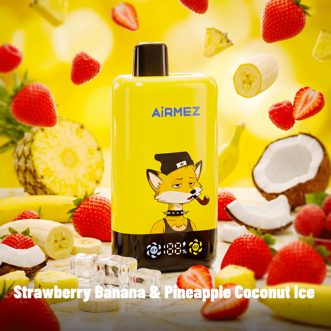 AiRMEZ Fox 2-in-1 Pro 80K Puffs Dual Flavor Rechargeable Vape