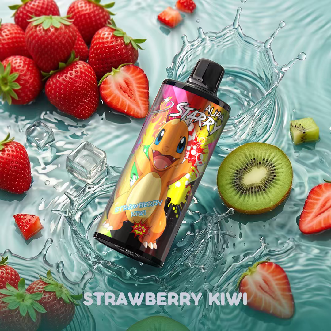 STARRY 60K Strawberry Kiwi disposable vape with strawberry and kiwi flavor