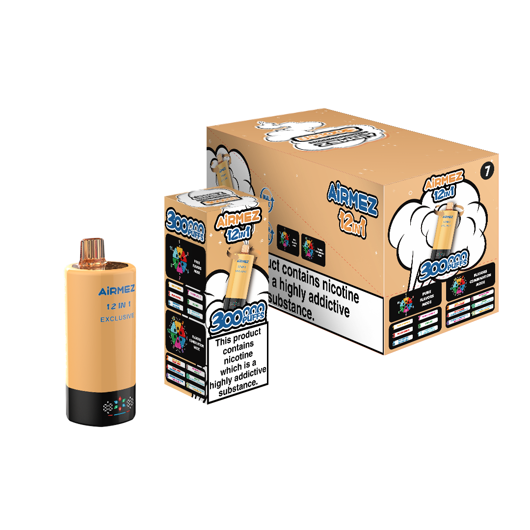 Retail display box packaging configuration for AiRMEZ Exclusive 12-in-1 300K Edition 7.