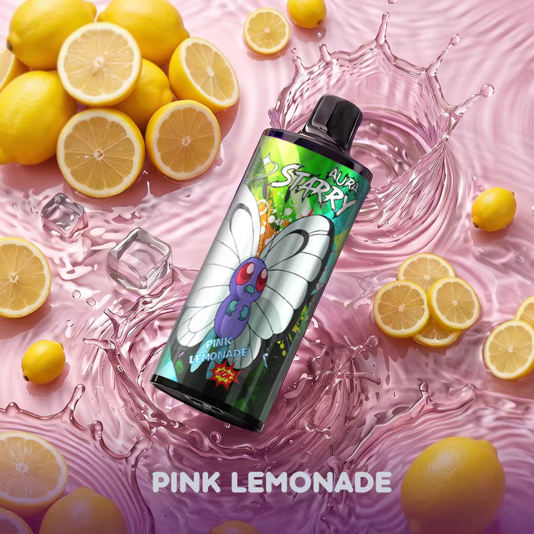 STARRY 60K Pink Lemonade disposable vape with fruity lemonade flavor