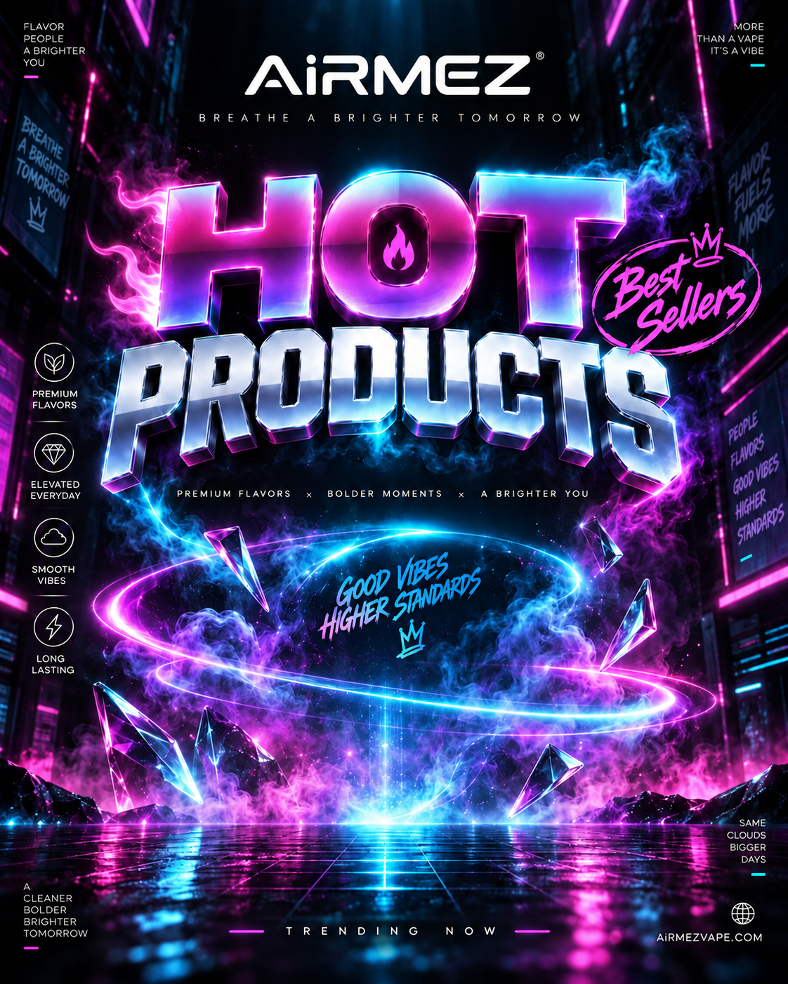 AiRMEZ Hot Products collection featuring popular and best-selling vape products