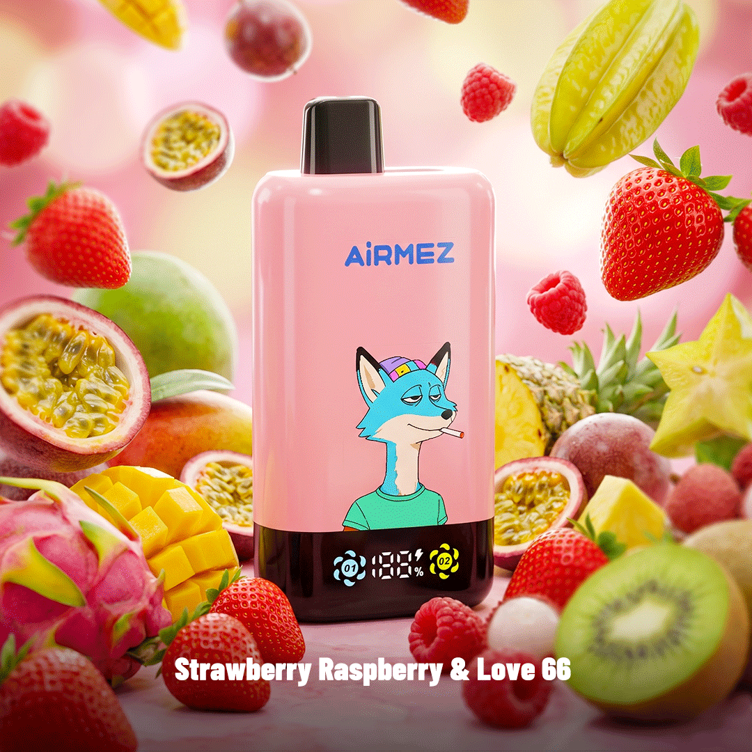 AiRMEZ Fox 2-in-1 Pro 80K Puffs Dual Flavor Rechargeable Vape