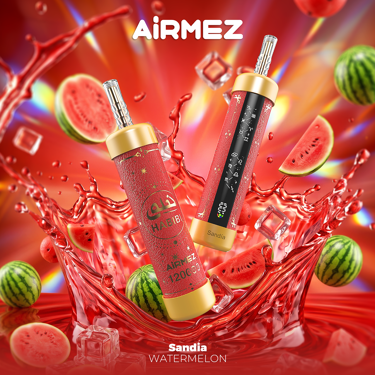 AiRMEZ HABIBI 120K Shisha Vape | Ships From China, 5pcs MOQ per Flavor