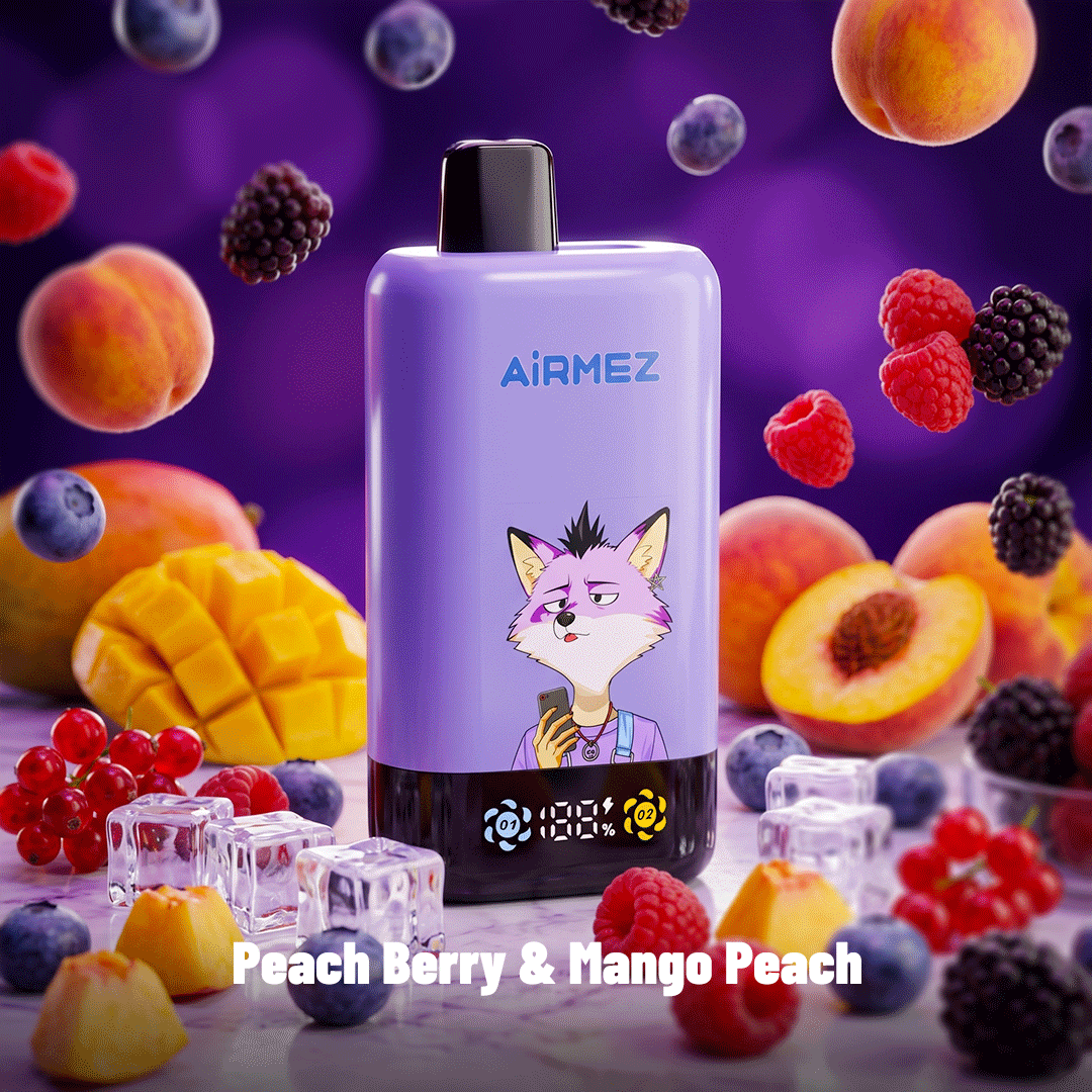AiRMEZ Fox 2-in-1 Pro 80K Puffs Dual Flavor Rechargeable Vape