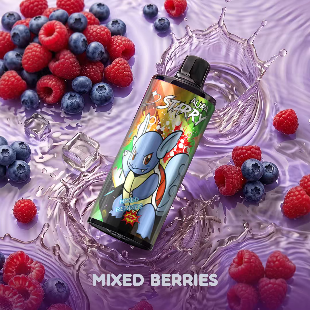 STARRY 60K Mixed Berries disposable vape with assorted berry flavor