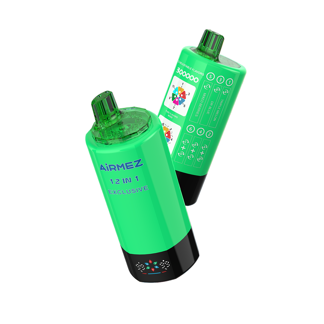 Clean isolated white background display of AiRMEZ Exclusive 12-in-1 300K Edition 6 device.