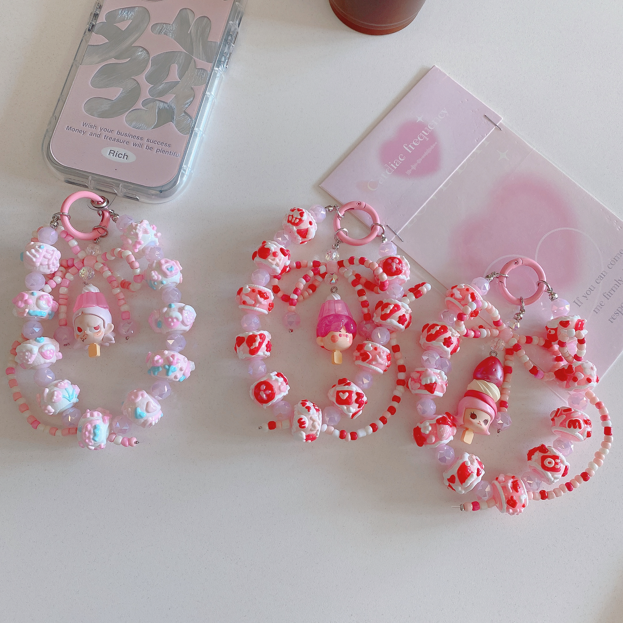 Sugar Rush: Candy-Inspired Phone Charm Trio