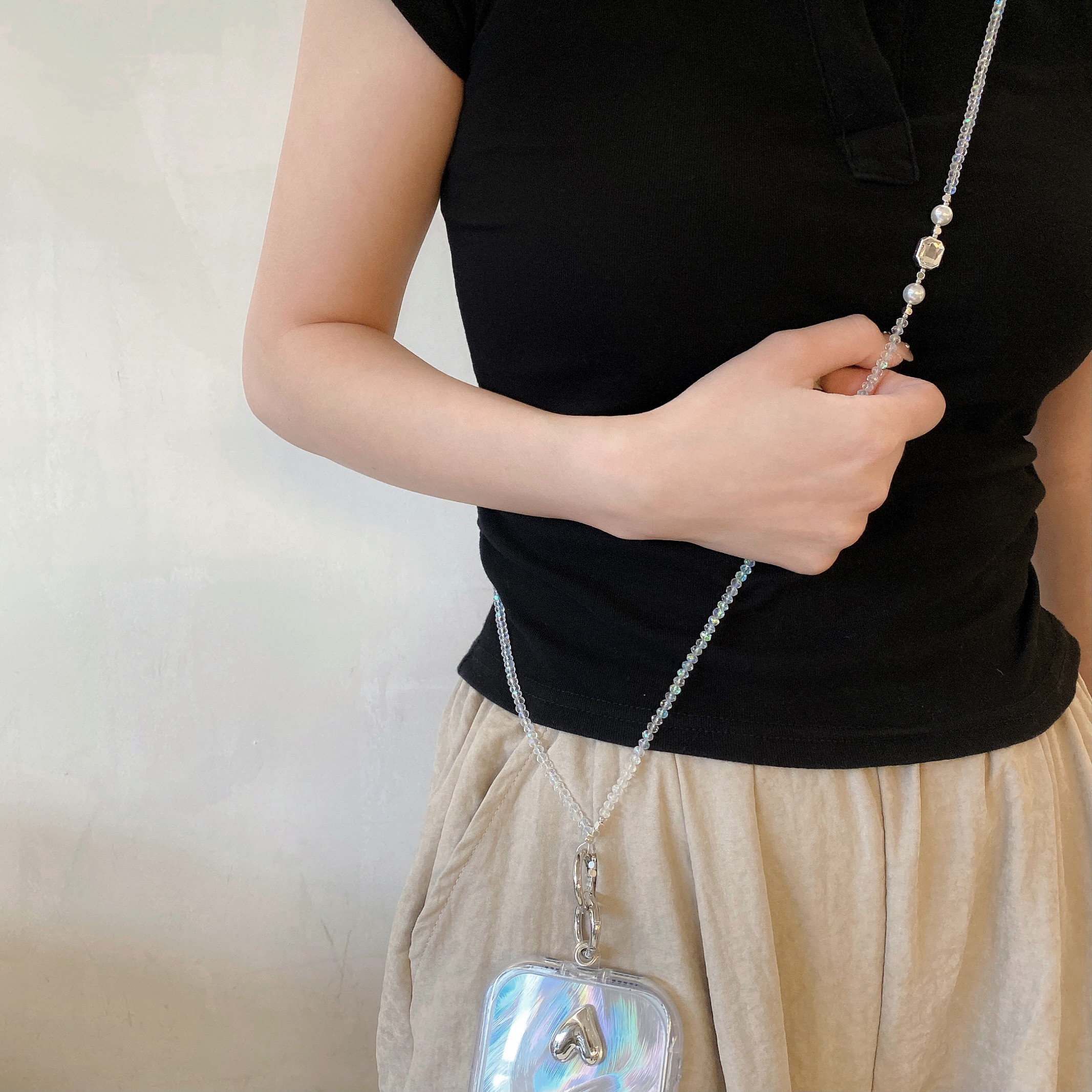 Elegant Beaded Phone Charms Collection