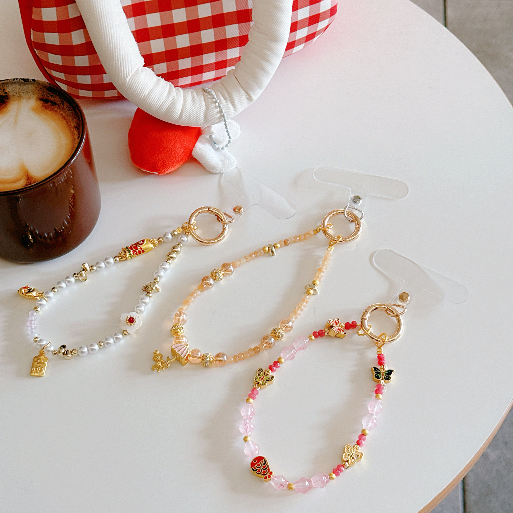 Elegant Butterfly & Charm Phone Bracelets