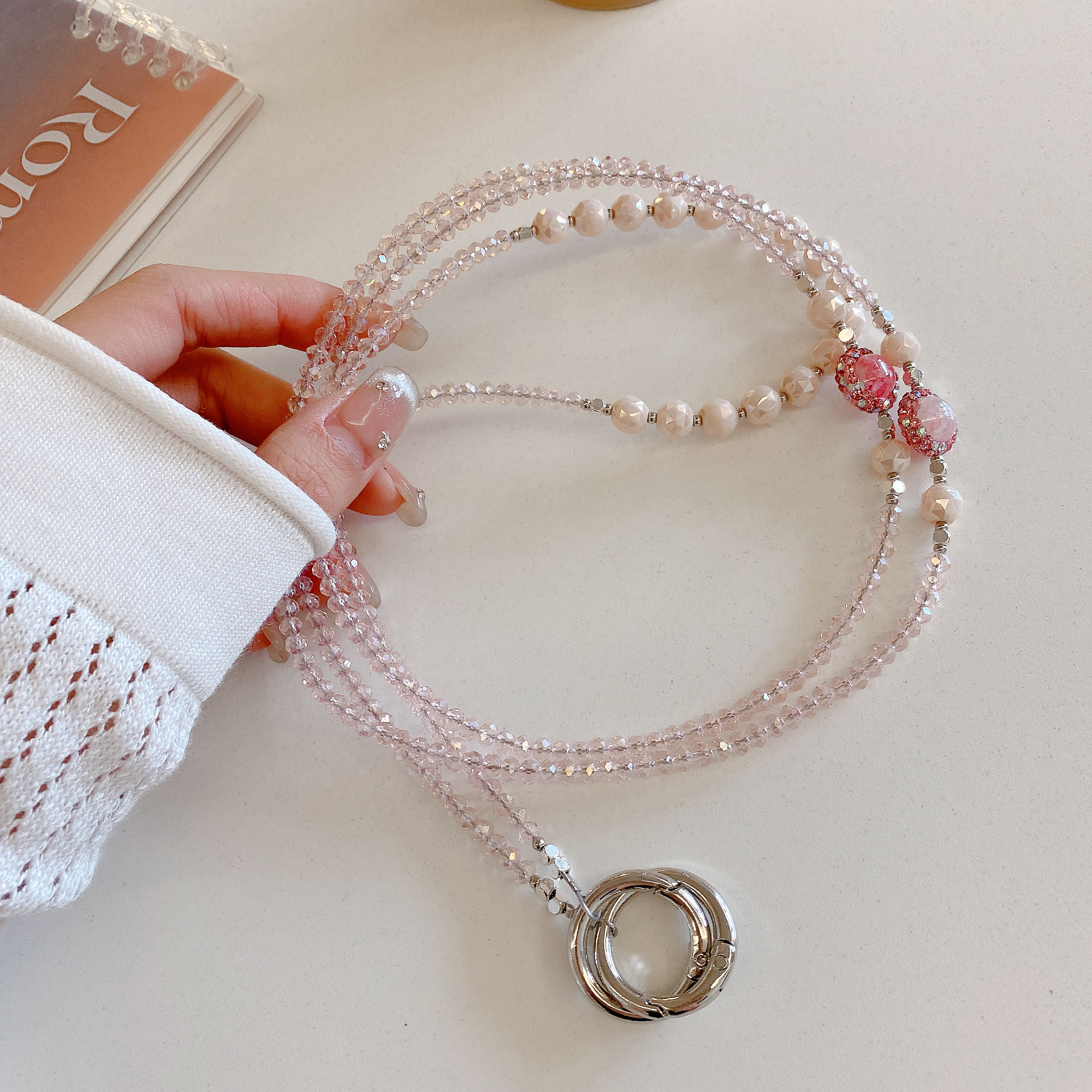 Elegant Beaded Phone Charms Collection