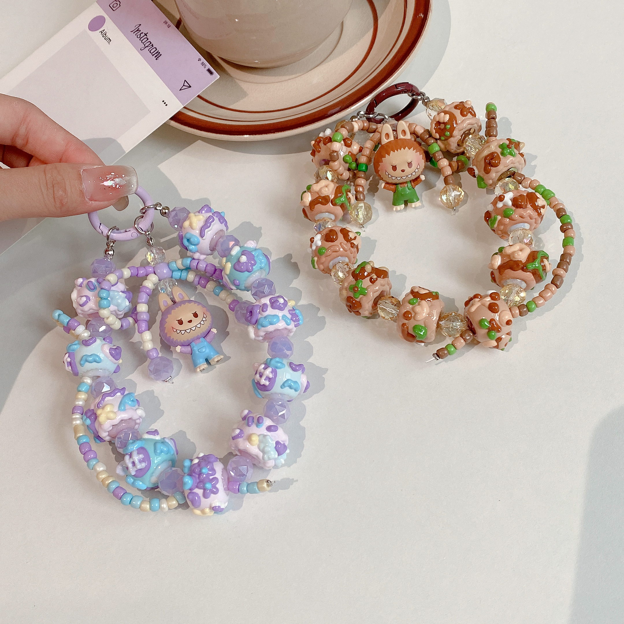 Snack Time Character Phone Charms