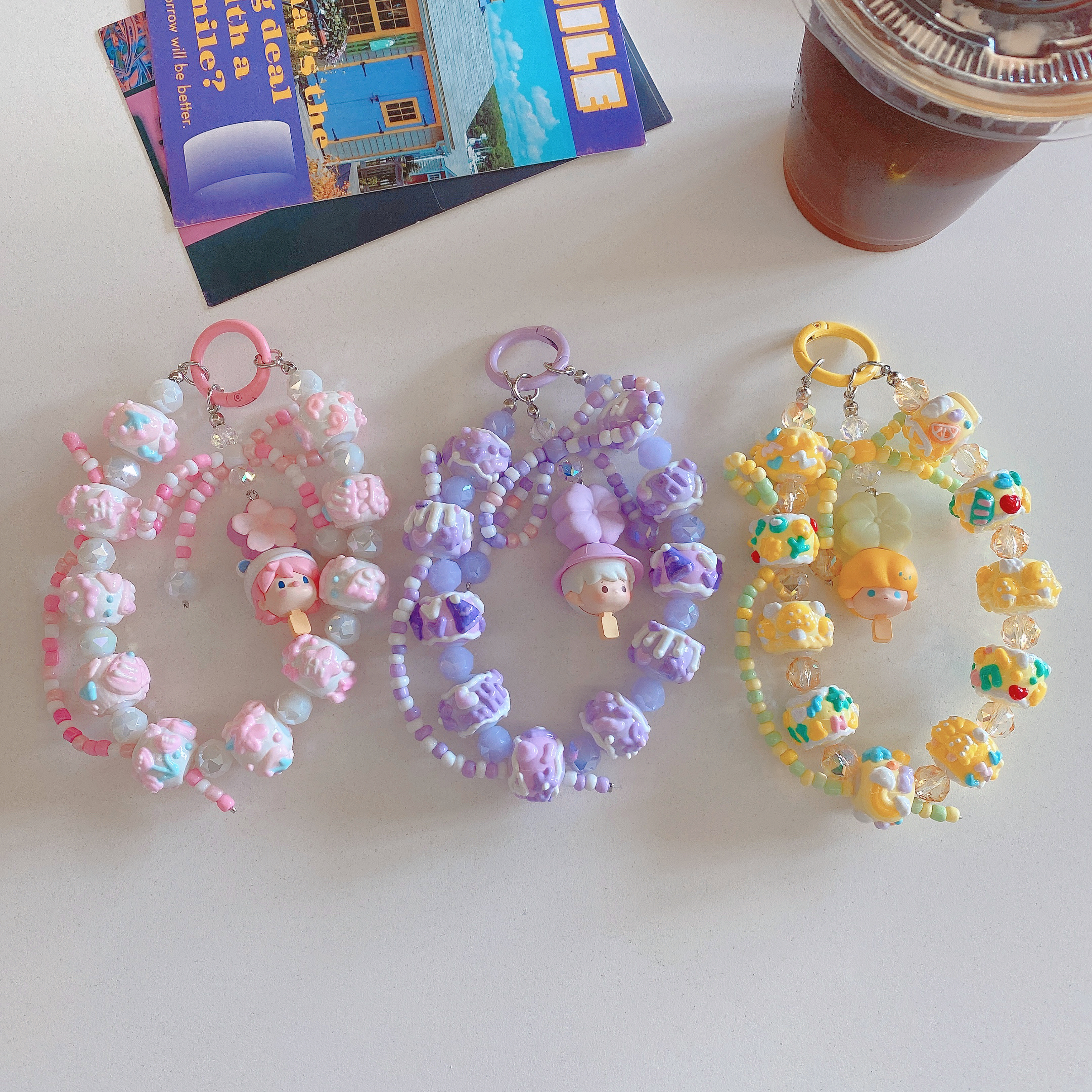 Sweet Treat & Character Popcorn Phone Charms