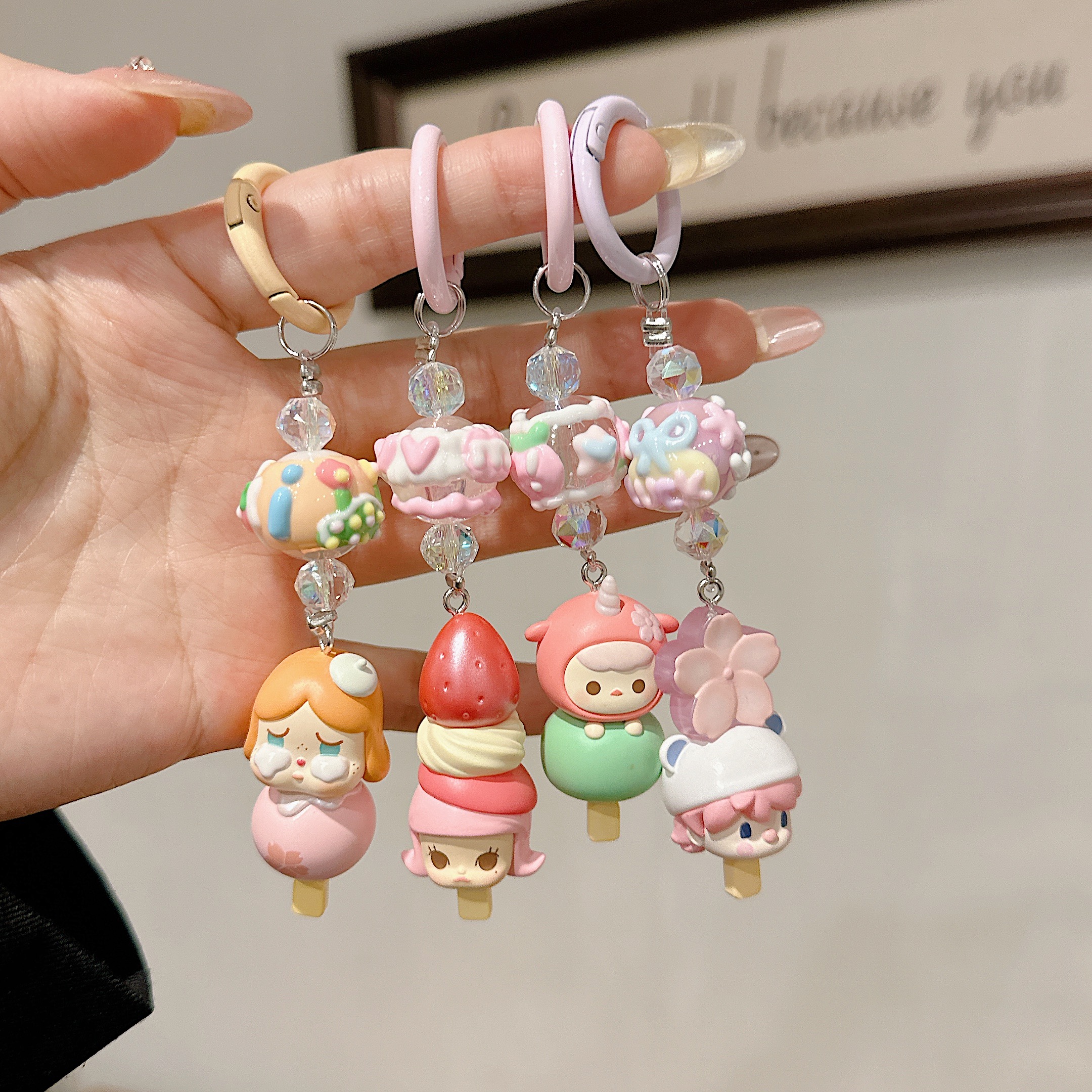 Kawaii Ice Cream & Character Phone Charms
