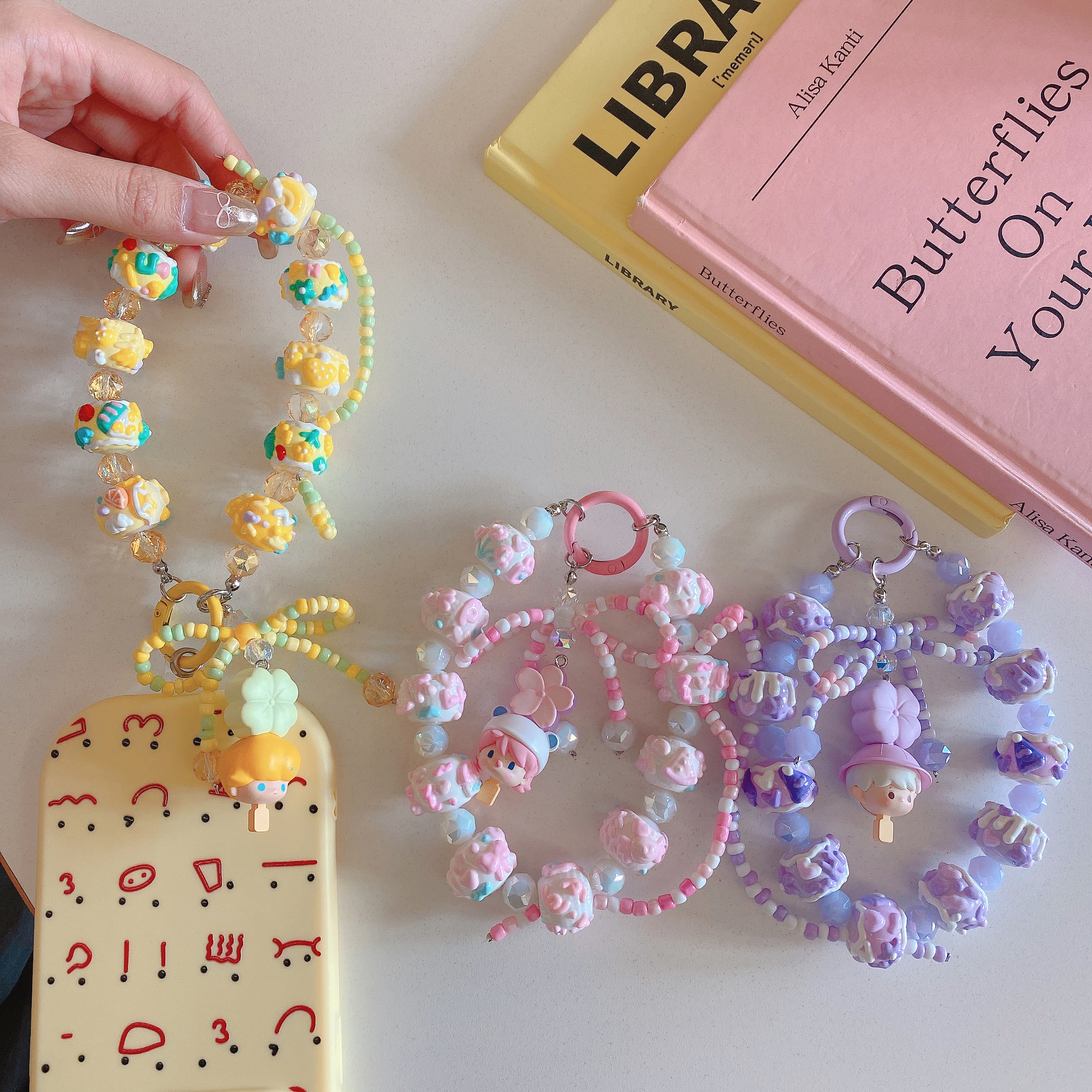 Sweet Treat & Character Popcorn Phone Charms